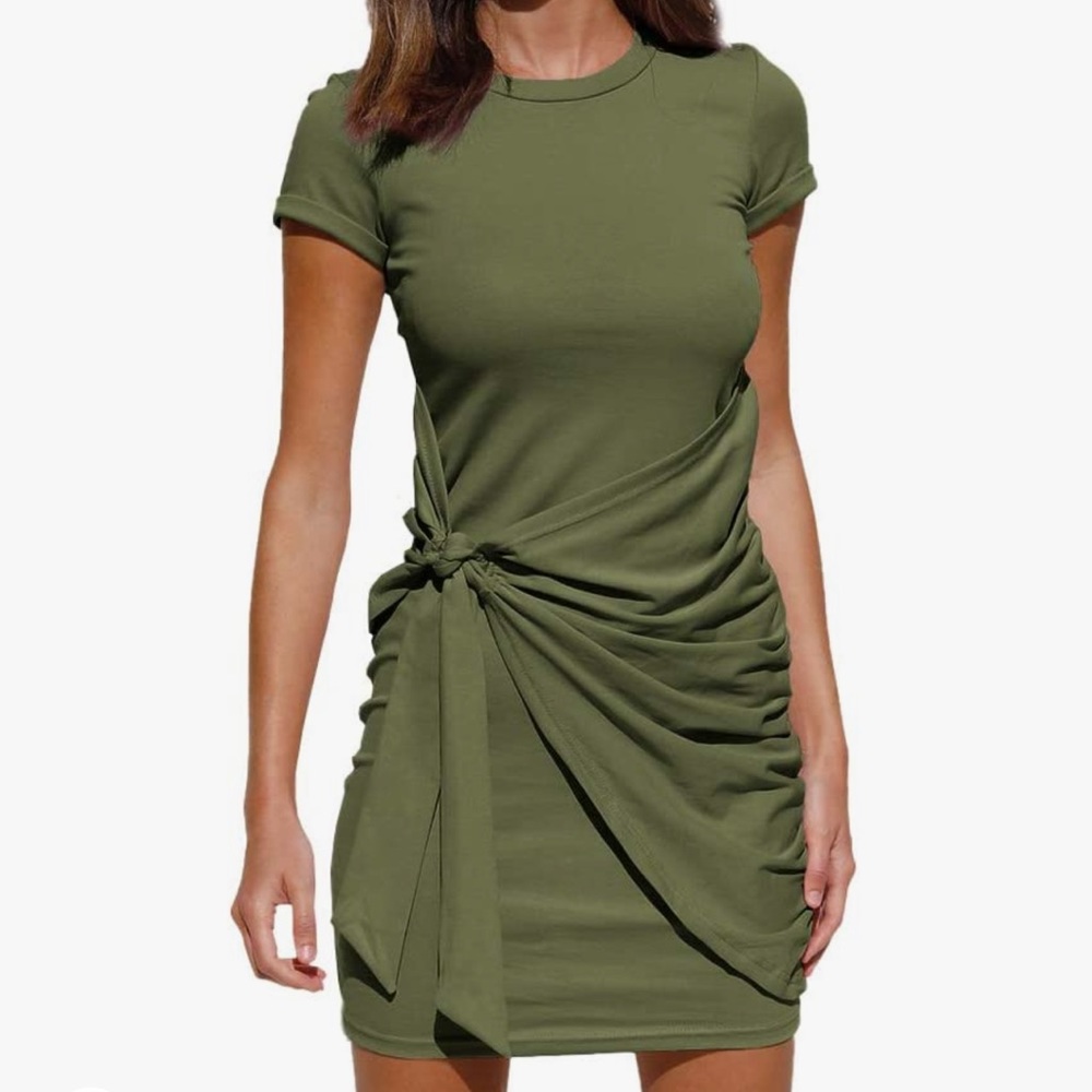 • NWT • Summer T-Shirt Dress Wrap Dress